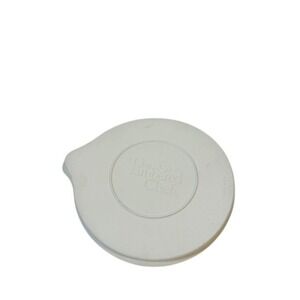 Pampered Chef Mixing‎ Bowl Lid 8 Inch White Plastic Replacement With Spout Tab